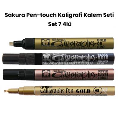 Sakura Pen-touch Kaligrafi Kalem Seti Set 7 4lü