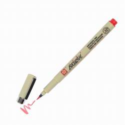 Sakura - Sakura Pigma Brush Pen - Fırça Uçlu Kalem Kırmızı
