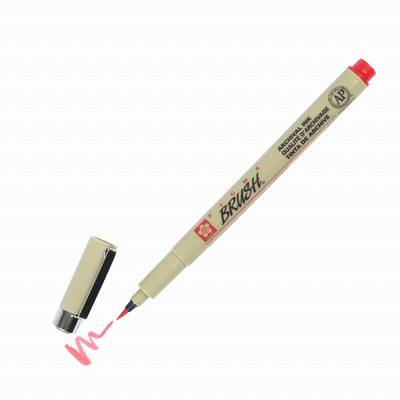 Sakura Pigma Brush Pen - Fırça Uçlu Kalem Kırmızı