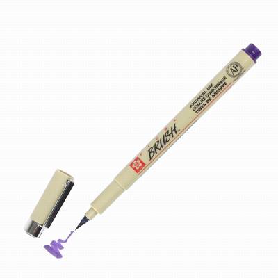Sakura Pigma Brush Pen - Fırça Uçlu Kalem Mor