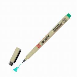 Sakura - Sakura Pigma Brush Pen - Fırça Uçlu Kalem Yeşil