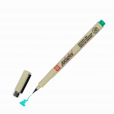Sakura Pigma Brush Pen - Fırça Uçlu Kalem Yeşil