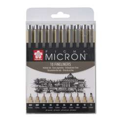 Sakura - Sakura Pigma Micron Teknik Çizim Kalemi 10lu Set P0XSDK10A