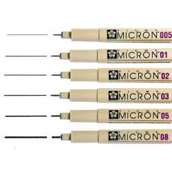 Sakura - Sakura Pigma Micron Teknik Çizim Kalemi 6lı Set (1)