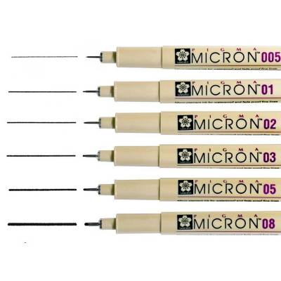 Sakura Pigma Micron Teknik Çizim Kalemi 6lı Set