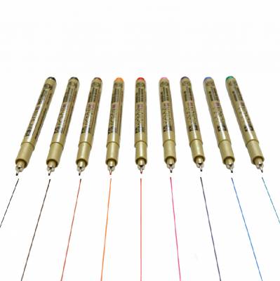 Sakura Pigma Micron Teknik Çizim Kalemi Renkli 0.5mm 9lu Set