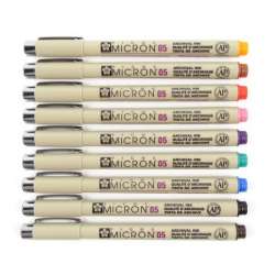 Sakura Pigma Micron Teknik Çizim Kalemi Renkli 0.5mm 9lu Set - 3