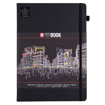 Sakura Sketch Book Siyah Kağıt 140g 80 Yaprak 21x29,7cm