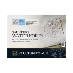 St Cuthberts - Saunders Waterford Cold Pressed High White Blok 20 Yaprak 300g 23x31cm