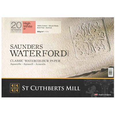 Saunders Waterford Hot Pressed High White Blok 20 Yaprak 300g 23x31
