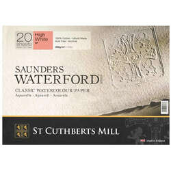 St Cuthberts - Saunders Waterford Hot Pressed High White Blok 20 Yaprak 300g 31x41