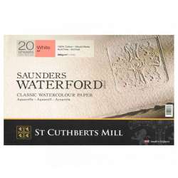 St Cuthberts - Saunders Waterford Hot Pressed Natural White Blok 20 Yaprak 300g 26x36
