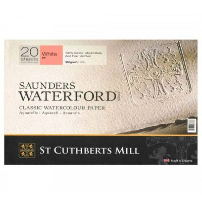 Saunders Waterford Hot Pressed Natural White Blok 20 Yaprak 300g 26x36
