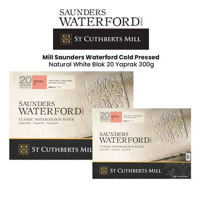 Saunders Waterford Hot Pressed Natural White Blok 20 Yaprak