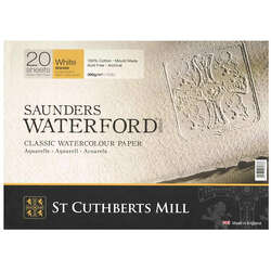 St Cuthberts - Saunders Waterford Rough Natural White Blok 20 Yaprak 300g 23x31