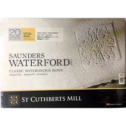 St Cuthberts - Saunders Waterford Rough Natural White Blok 20 Yaprak 300g 26x36