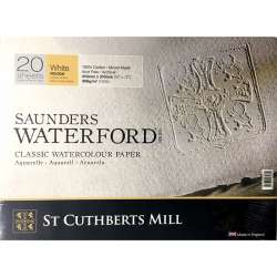 St Cuthberts - Saunders Waterford Rough Natural White Blok 20 Yaprak 300g 31x41