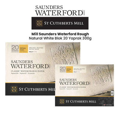 Saunders Waterford Rough Natural White Blok 20 Yaprak 300g