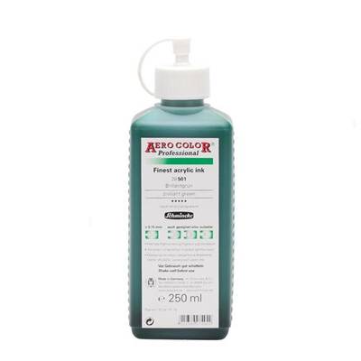 Schmincke Aero Color 250ml No:501 Brilliant Green