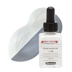 Schmincke - Schmincke Aero Color 28ml No:100 Transparent White