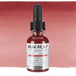 Schmincke - Schmincke Aqua Drop Sıvı Sulu Boya 30ml 340 Madder Red