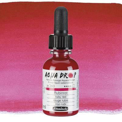 Schmincke Aqua Drop Sıvı Sulu Boya 30ml 360 Ruby Red