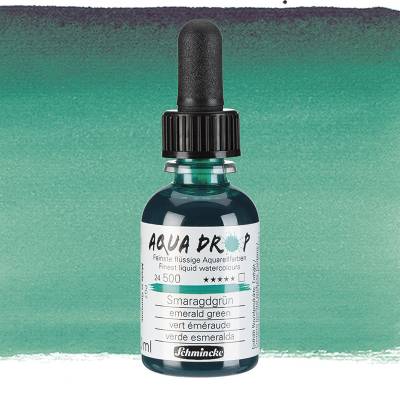 Schmincke Aqua Drop Sıvı Sulu Boya 30ml 500 Emerald Green