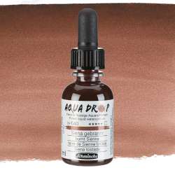 Schmincke - Schmincke Aqua Drop Sıvı Sulu Boya 30ml 640 Burnt Sienna