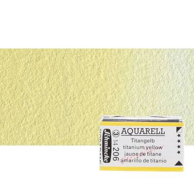 Schmincke Horadam Aquarell 1/1 Tablet 206 Titanium Yellow seri 3