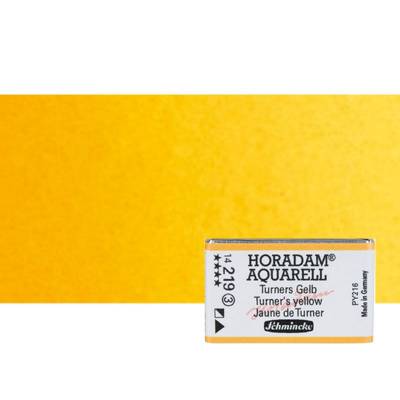 Schmincke Horadam Aquarell 1/1 Tablet 219 Turners Yellow seri 3