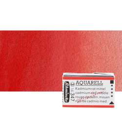 Schmincke - Schmincke Horadam Aquarell 1/1 Tablet 347 Cadmium Red Middle S3