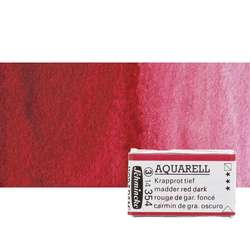 Schmincke - Schmincke Horadam Aquarell 1/1 Tablet 354 Madder Red Dark seri 3