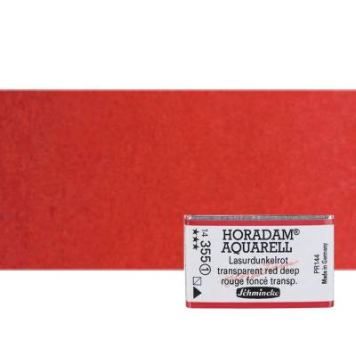 Schmincke Horadam Aquarell 1/1 Tablet 355 Transparent Red Deep seri 1