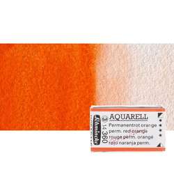 Schmincke - Schmincke Horadam Aquarell 1/1 Tablet 360 Permanent Red Orange S3