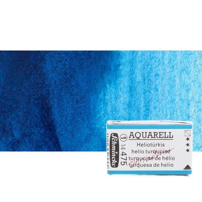 Schmincke Horadam Aquarell 1/1 Tablet 475 Helio Turquoise seri 1