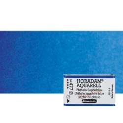 Schmincke - Schmincke Horadam Aquarell 1/1 Tablet 477 Phthalo Sapphire Blue seri 2 (1)
