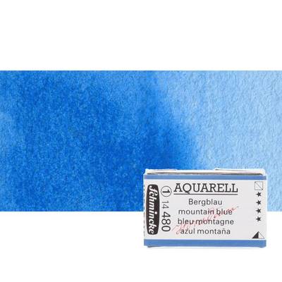 Schmincke Horadam Aquarell 1/1 Tablet 480 Mountain Blue seri 1