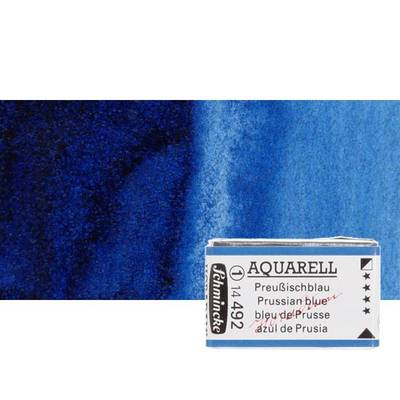 Schmincke Horadam Aquarell 1/1 Tablet 492 Prussian Blue seri 1