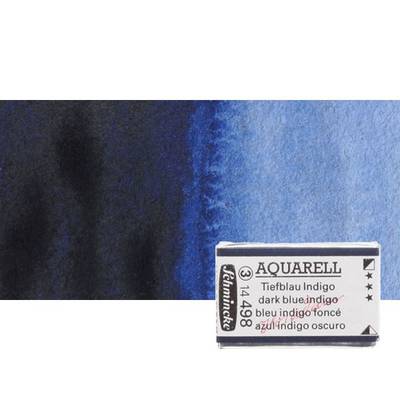 Schmincke Horadam Aquarell 1/1 Tablet 498 Dark Blue Indigo seri 3