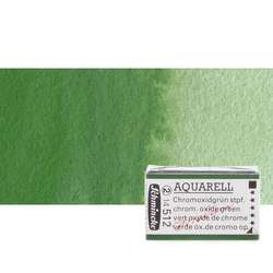 Schmincke - Schmincke Horadam Aquarell 1/1 Tablet 512 Chromium Oxide Green S2