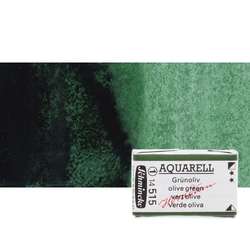 Schmincke - Schmincke Horadam Aquarell 1/1 Tablet 515 Green Olive seri 1