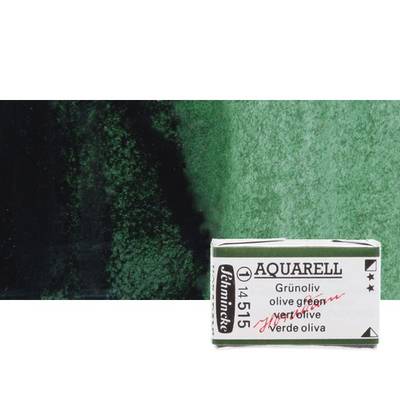 Schmincke Horadam Aquarell 1/1 Tablet 515 Green Olive seri 1