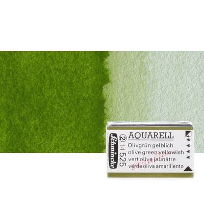 Schmincke Horadam Aquarell 1/1 Tablet 525 Olive Gr. Yellowish S2