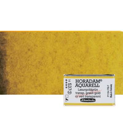 Schmincke Horadam Aquarell 1/1 Tablet 537 Transparent Green Gold seri 3