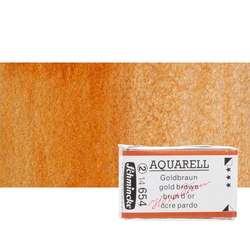 Schmincke - Schmincke Horadam Aquarell 1/1 Tablet 654 Gold Brown seri 2