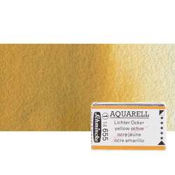 Schmincke - Schmincke Horadam Aquarell 1/1 Tablet 655 Yellow Ochre seri 1