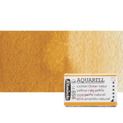 Schmincke Horadam Aquarell 1/1 Tablet 656 Yellow Raw Ochre seri 1