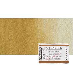 Schmincke - Schmincke Horadam Aquarell 1/1 Tablet 667 Raw Umber seri 1