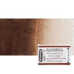 Schmincke - Schmincke Horadam Aquarell 1/1 Tablet 668 Burnt Umber seri 1