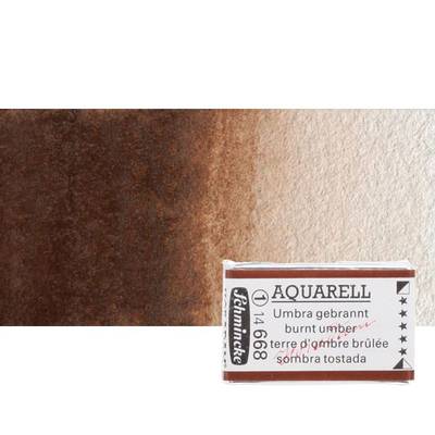 Schmincke Horadam Aquarell 1/1 Tablet 668 Burnt Umber seri 1